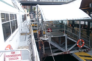 Hydrofoil Arms at Circular Quay in December 2008