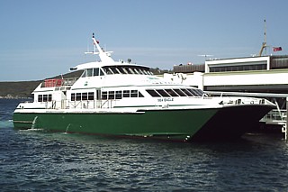 Sea Eagle at Manly Wharf on Monday 29th December 2008